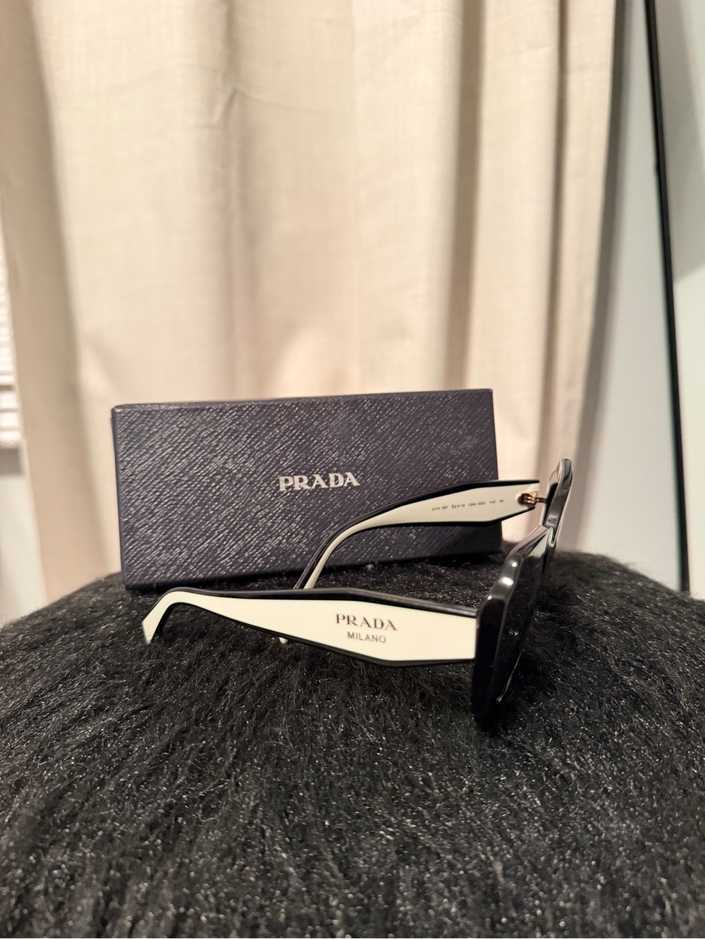 Prada Two-Tone Black and White Sunglasses - Picture 3 of 7